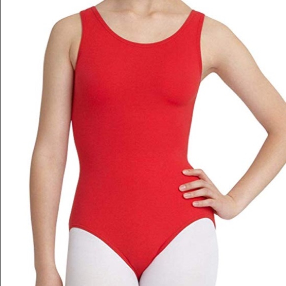 Red ballet leotard